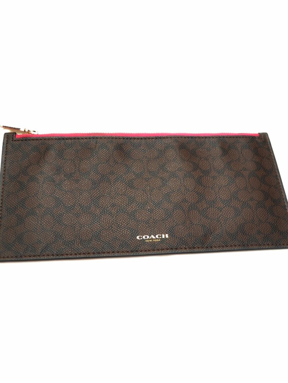 Coach Signature Zippered Pouch **FlAwEd**
